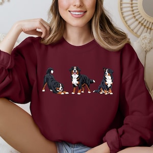 Berner sennenhund tröja storlek S-5XL, Berner sennenhund tröja gåva, husdjursminne, hundutställningspris t-shirt, valpars första jul bild 8