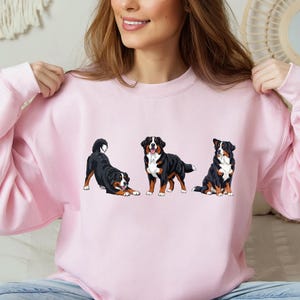 Berner sennenhund tröja storlek S-5XL, Berner sennenhund tröja gåva, husdjursminne, hundutställningspris t-shirt, valpars första jul bild 11