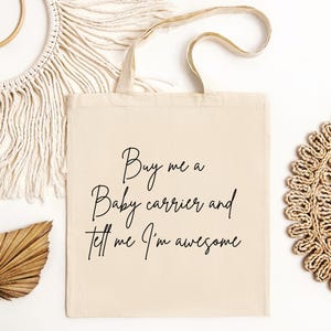 Compre-me uma bolsa para carregar bebê, canguru, tipoia de argola, mamãe que carrega bebê, presente para nova mamãe, canguru, arte para carregar bebê, bolsa para fraldas