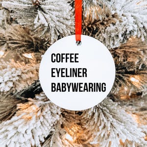 Delineador de café Ornamento para carregar bebês, Carregamento de bebês, Canguru para bebês, Tipoia de argola, Mamãe que carrega bebês, Presente para nova mamãe, Arte para carregar bebês, Presentes para mamãe