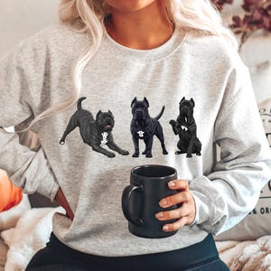 Black Cane Corso Dog Sweatshirt Size S-5XL, Corso Sweater Gift Him, Pet Memorial, Dog Show Prize Shirt, Puppys 1st Christmas, Fathers Day