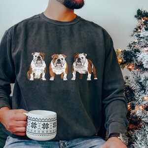 English Bulldog Sweatshirt Size S-5XL, Sweater Pullover Gift, Bulldog Pup Christmas Tee Shirt, Dog Memorial Keepsake, Mothers Day, Holiday image 13