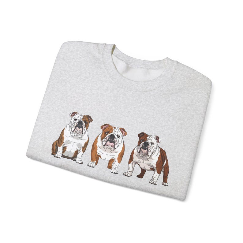 English Bulldog Sweatshirt Size S-5XL, Sweater Pullover Gift, Bulldog Pup Christmas Tee Shirt, Dog Memorial Keepsake, Mothers Day, Holiday image 18
