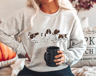 English Springer Spaniel Sweatshirt Size S-5XL, Spaniel Sweater