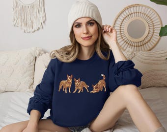 Red Heeler Sweatshirt Size S-5XL, Blue Heeler Pullover, Australian Cattle Dog Sweater Gift, Heeler Shirt, Dog Memorial, Heeler Christmas