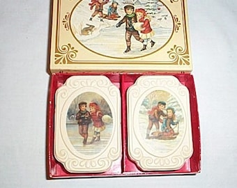 Vintage Avon Winter Frolics  2 Soaps Originial Box