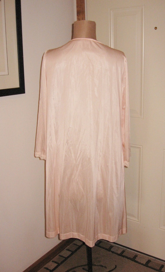 Vintage Night Gown Robe Pink Small by Lorriane - image 3
