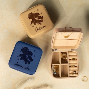 Cute Unicorn Jewelry Boxes, Little Girl Jewelry Cases, Gift for Her, Custom Name Jewelry Storage, Girls Birthday Gift, Kids Christmas Gift