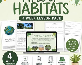Habitats Activity Pack | Science Worksheets & PowerPoint | Home Education KS2 Science | Ages 7-11 | Instant Download