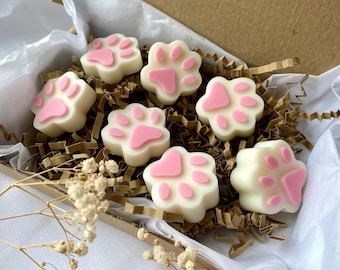 Tassavtrycksvaxsmältor | Söt present till husdjursälskare | Starkt doftande sojavaxsmältor | Handgjorda vaxsmältor | Flera dofter