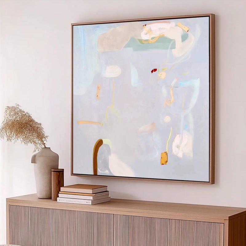 Large Abstract Art Light Colors - Etsy