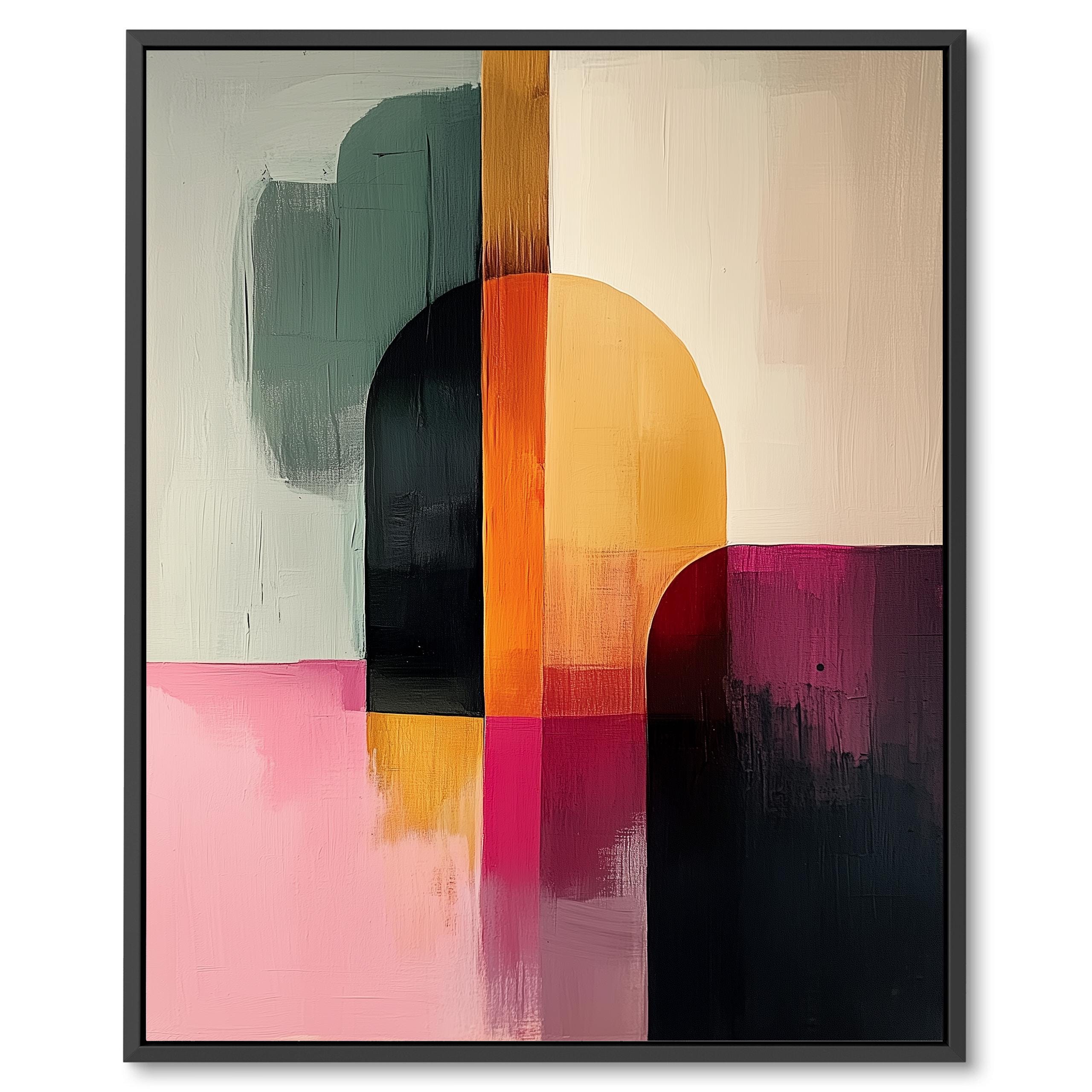 Colour Blocks Abstract Color Block Abstract Wall Art Bold Geometric Minimalist Modern Print ...