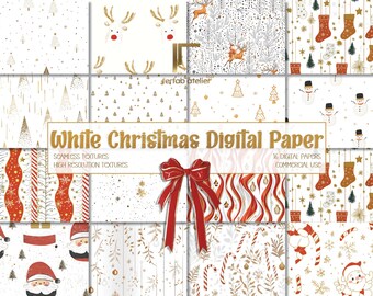 White Christmas Digital Print