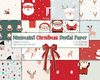 Minimalist Christmas Digital Paper