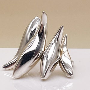 Tiffany & Co Frank Gehry Vintage Sterling Fish Ring - Pristine