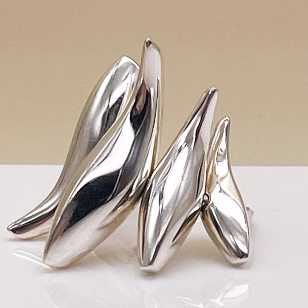 Tiffany & Co Frank Gehry Vintage Sterling Fish Ring - Pristine