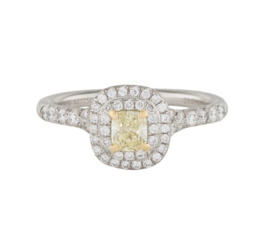 Tiffany & Co Fancy Yellow Diamond Soleste Diamond Ring 