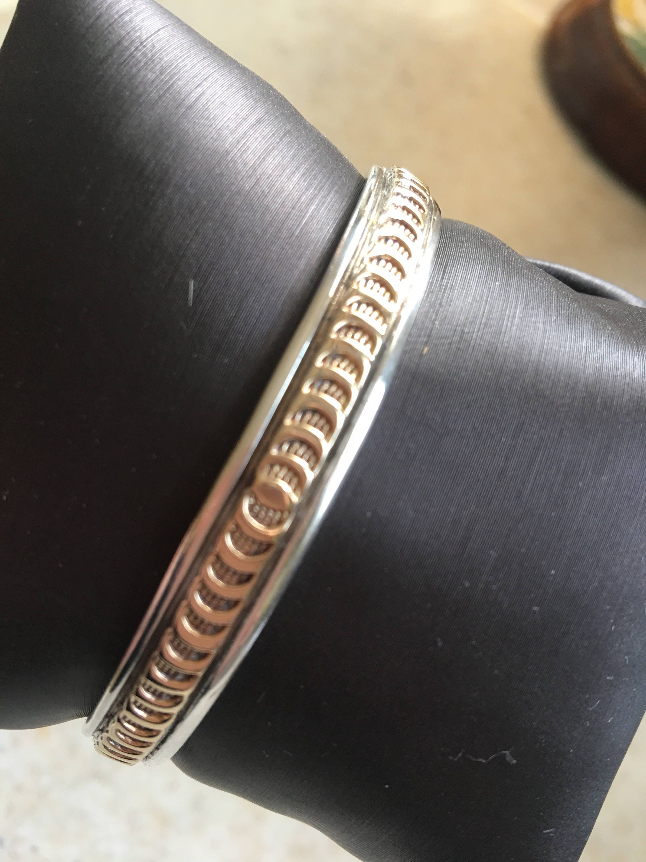 victor hicks ビクターヒックス シルバー 14K バングル ナバホ victor hicks ビクターヒックス シルバー 14K バングル ナバホ