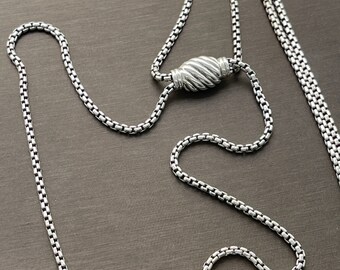 David Yurman Sterling Silver Lariat Necklace