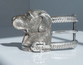 Fibbia per cintura per cani Retriever in argento sterling con cordoncino Kieselstein