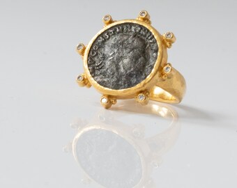 Durham 24K Gold OOAK Antiquities Ring