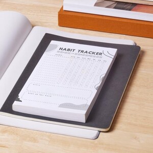 2024 Black and White Habit Tracker - Minimalist Printable Daily Habit Tracker, Digital Download for Personal Organization
