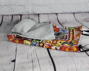 Doll Sleeping Bag - Pillow & Blanket - Stained Glass Wizards - Camping, Slumber Party - Boy or Girl - fits like American Girl Doll