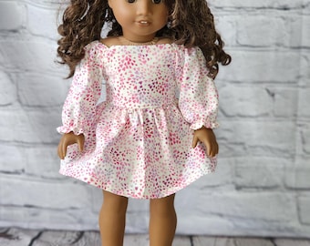 18 inch Doll Clothes - Floating Heart Party Dress - fits American Girl Doll