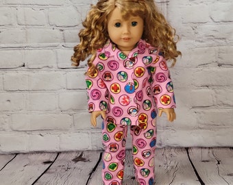 18 inch Doll Clothes - Junior Badges Pajamas - Girl Scout Patches - fits American Girl