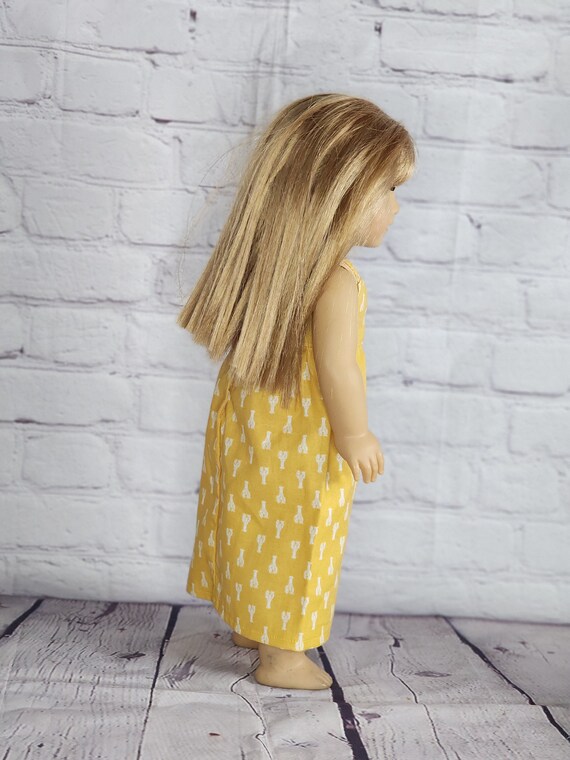 18 Inch Doll Clothes - Lobster Crossover Maxi Dress - YELLOW WHITE - Fits  American Girl - Etsy