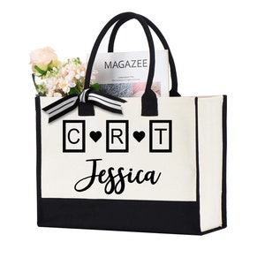 Custom CRT Tote Bag, Personalized Respiratory Therapist Bag, Respiratory Therapist Gifts, RT Gift, Respiratory Therapist, Nurse Gift Bag