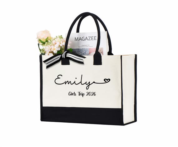 Custom Girls Trip Tote Bag, Girls Trip Gifts, Girls Trip Totes, Girls Trip Bag, Girls Weekend, Personalized Girl Bag, Gift For Girls Trip