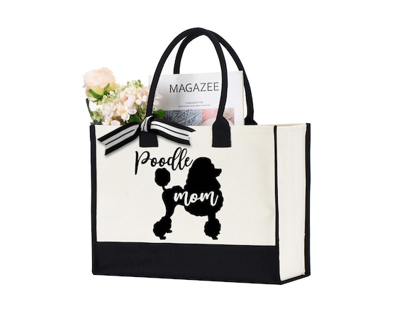 Poodle Mom Tote Bag, Pet Lover Gift, Dog Lover Bag, Poodle Tote Bag, Poodle Lover Gift, Dog Lover Gift, Dog Owner Gift, Poodle Owner Gift