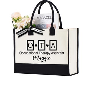 Custom Occupational Therapist Assistant, Occupational Therapist Assistant Tote Bag, Occupational Therapy Gifts, OTA Bag, Graduation Gifts