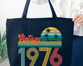 50th Birthday Party Bag, 50th Birthday Vintage Bag, 50th Birthday Gift for Woman, 50th Birthday Gift Bag, 50th Tote Bag, Mama Birthday Bag