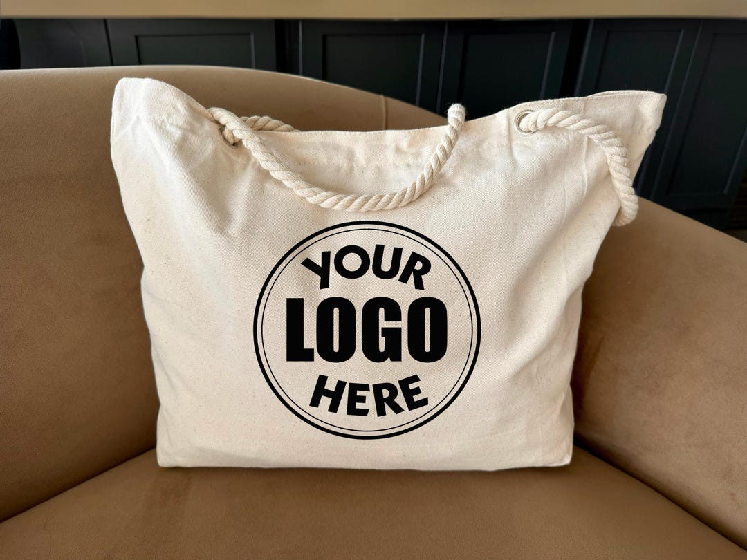 Custom Logo Tote Bag, Custom Logo Tote Bag, Your Design Here Tote Bags ...