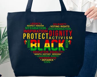 Juneteenth Tote Bag, Black History Month Bag, Juneteenth 1865 Gift, Civil Rights Bag, Black Culture Tag, Human Rights Bag, Freedom Day Bag