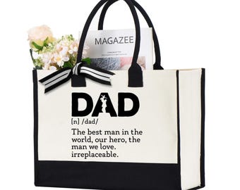 Best Dad Tote Bag, Dad Life Bag, Funny Dad Bag, Gift for Dad, Father's Day Gift Idea, Dad Tote bag, Bag Gift for Dad, Father Tote bag