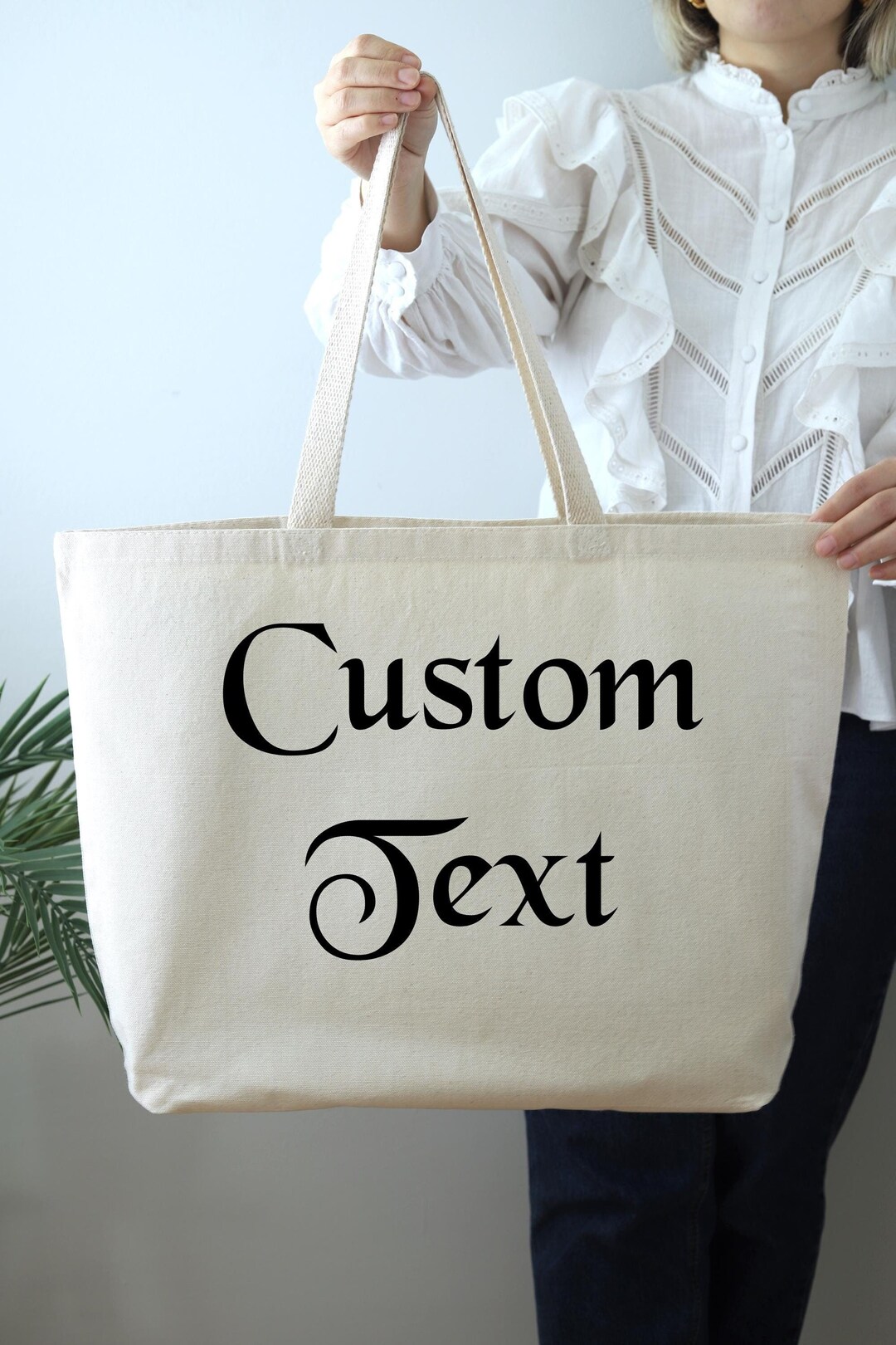 Personalized Text Tote Bag, Custom Text Tote Bag, Family Vacation Bag ...
