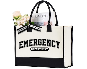 Emergency Department Tote Bag, ER Department Bag, Emergency Nurse Gift, New Er Nurse Bag, Emergency Room Bag, Er Tech Bag, ED Nurse Gift Bag
