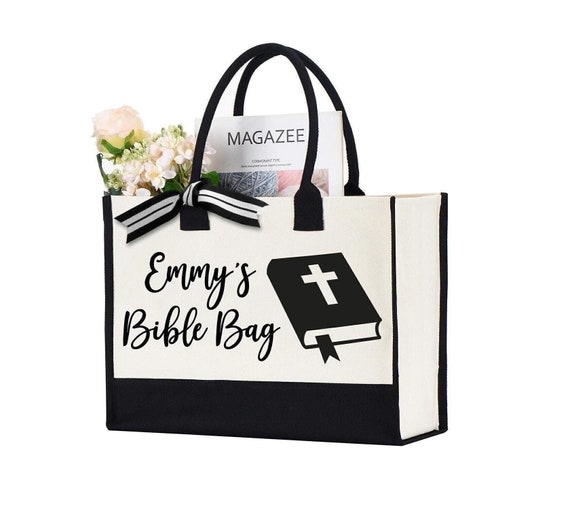 Custom Bible Tote Bag, Personalized Christian Bag, Faithful Believers Bag, Bible Verse Tote Bag, Christian Gifts, Church Gifts For Women