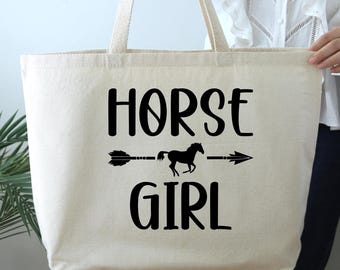 Horse Girl Tote Bag, Horse Tote Bag, Horse Lover Bag, Gift For Horse Lover, Horse Bag, Women Tote Bag Gift, Horse Bag, Horse Lover Gift
