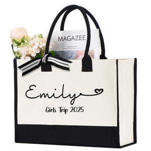 Custom Girls Trip Tote Bag, Girls Trip Gifts, Girls Trip Totes, Girls Trip Bag, Girls Weekend, Personalized Girl Bag, Gift For Girls Trip