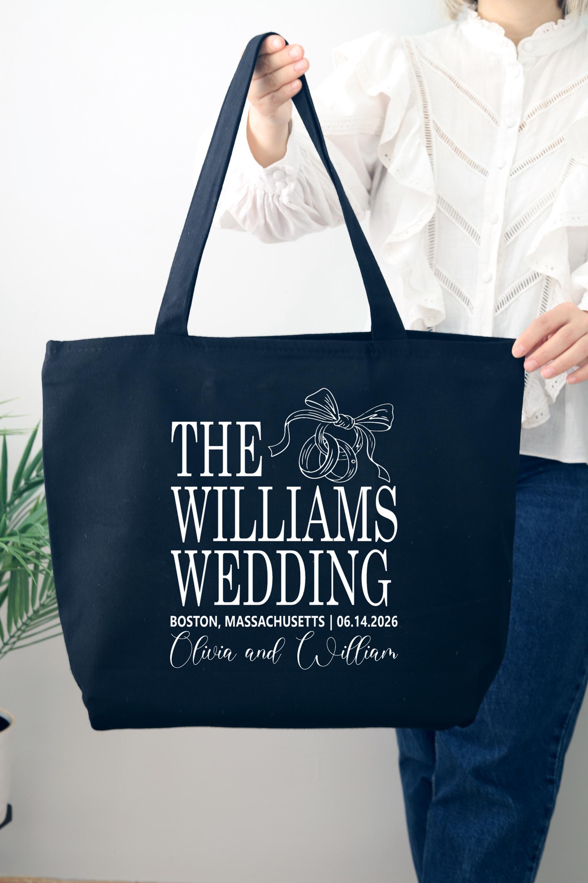 Personalized Wedding Tote Bag, Custom Welcome Gift, Bridal Party Favors ...