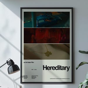 Hereditary, Hereditary Poster, A24 Movie Poster, Horror Film Print, Ari Aster Art Print, Modern Horror Poster, Horror Movie Poster