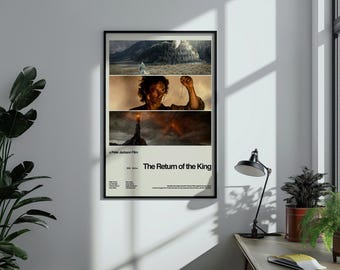 El Señor de los Anillos, Póster de El Señor de los Anillos, Póster de J. R. R. Tolkien, Póster de la Película El Retorno del Rey, Póster de ESDLA, Póster Minimalista