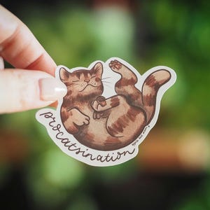 Procatsination Sticker, stop procrastinating, Motivational Quotes for Self Improvement, Personal Development & Time Management