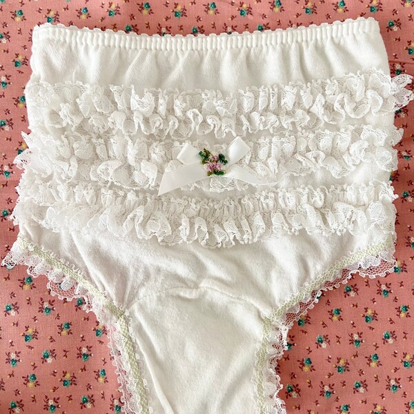 Cotton White Panties Etsy