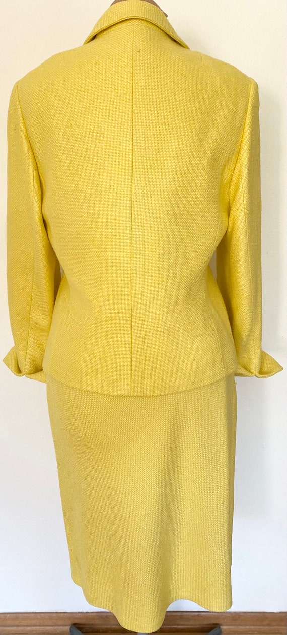 Vintage 90s Silk Skirt Suit *Size 14* CARLISLE Ye… - image 4