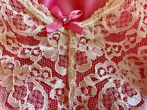 Vintage 60s Nylon Dress Slip *Size 34* SEARS Pink… - image 5